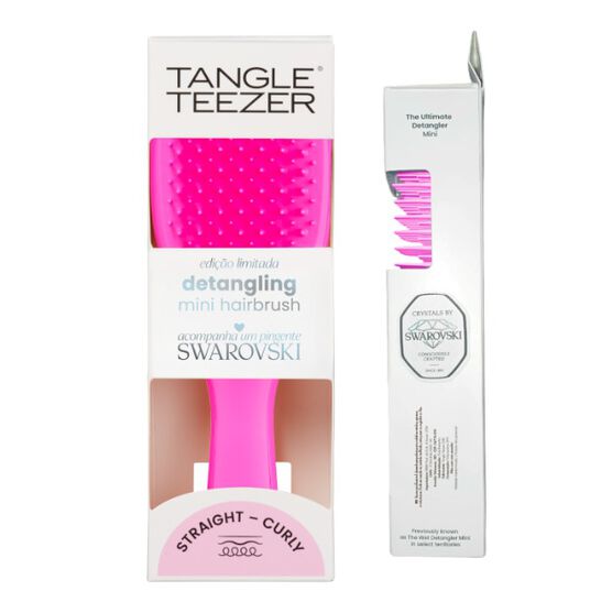 Escova de Cabelo Desembaraçadora Tangle Teezer + Swarovski Mini Ultimate Detangler